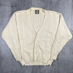90s Vintage Cable Knit Cardigan